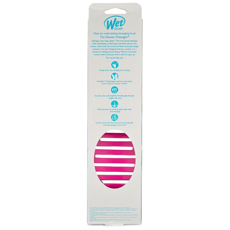 slide 5 of 6, Wet Brush Shower Detangler Hair Brush - Fuchsia, 1 ct