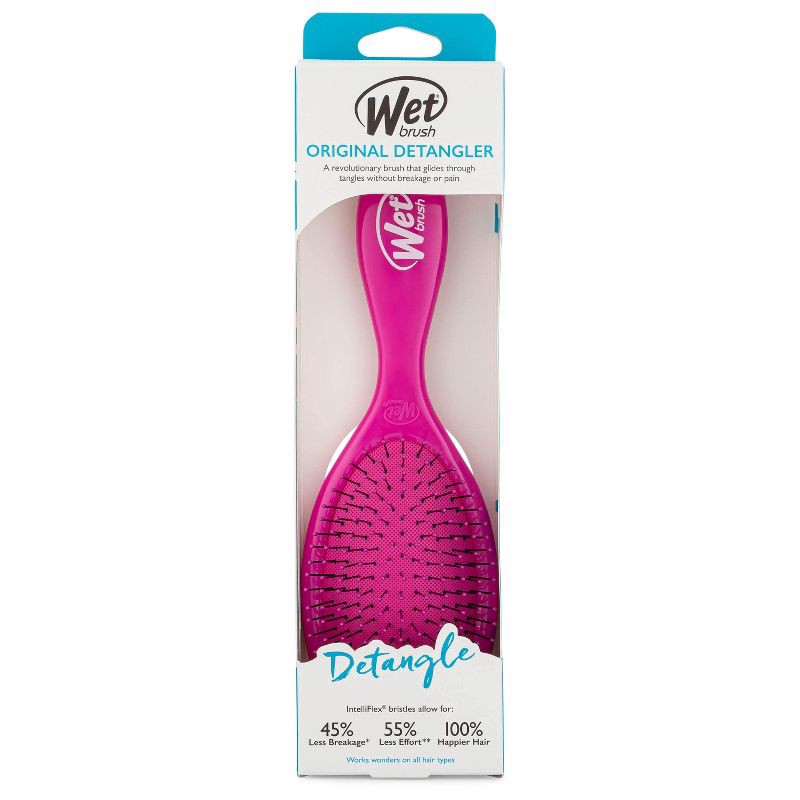 slide 4 of 6, Wet Brush Original Detangler Hair Brush - Fuchsia, 1 ct