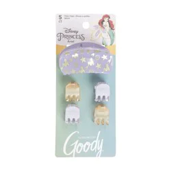 Goody Disney Princess Ariel Hair Claw Clips - 5ct