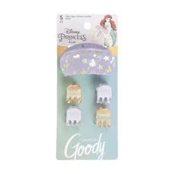 Goody Disney Princess Ariel Hair Claw Clips - 5ct