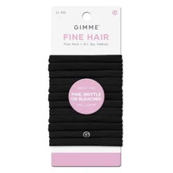 Gimme Beauty Fine Hair Tie Bands - 12ct