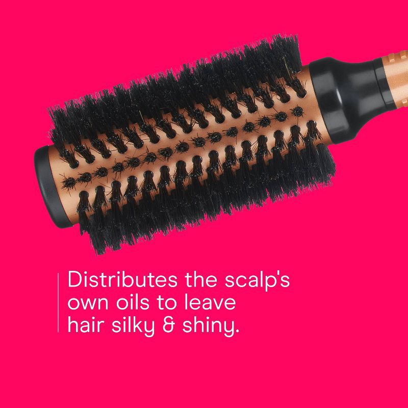slide 3 of 8, Conair Copper Pro Mixed Boar Bristle Round Hair Brush - Medium Barrel - All Hair, 1 ct