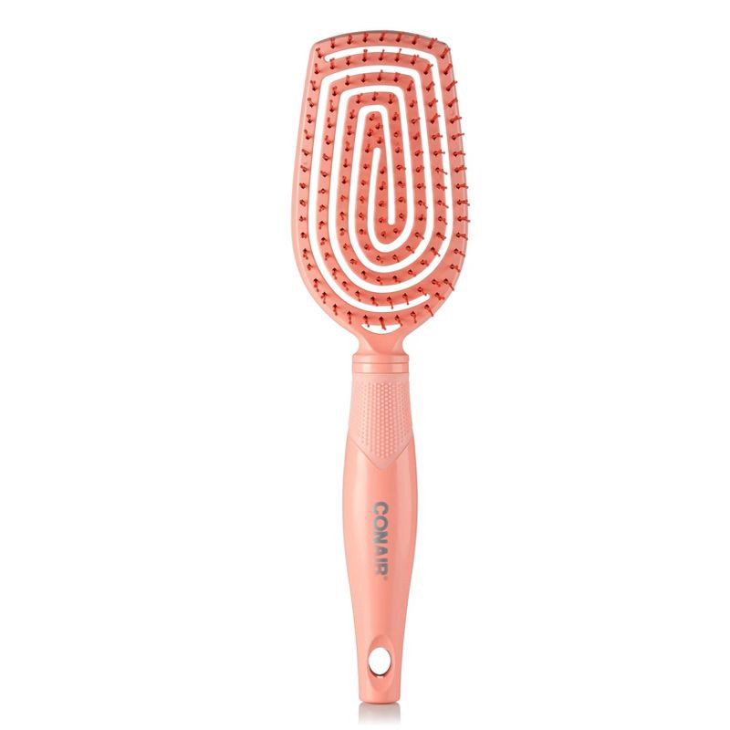 slide 2 of 7, Conair Scalp Care Flexi Head Cushion Detangling Hair Brush - Peach - All Hair, 1 ct