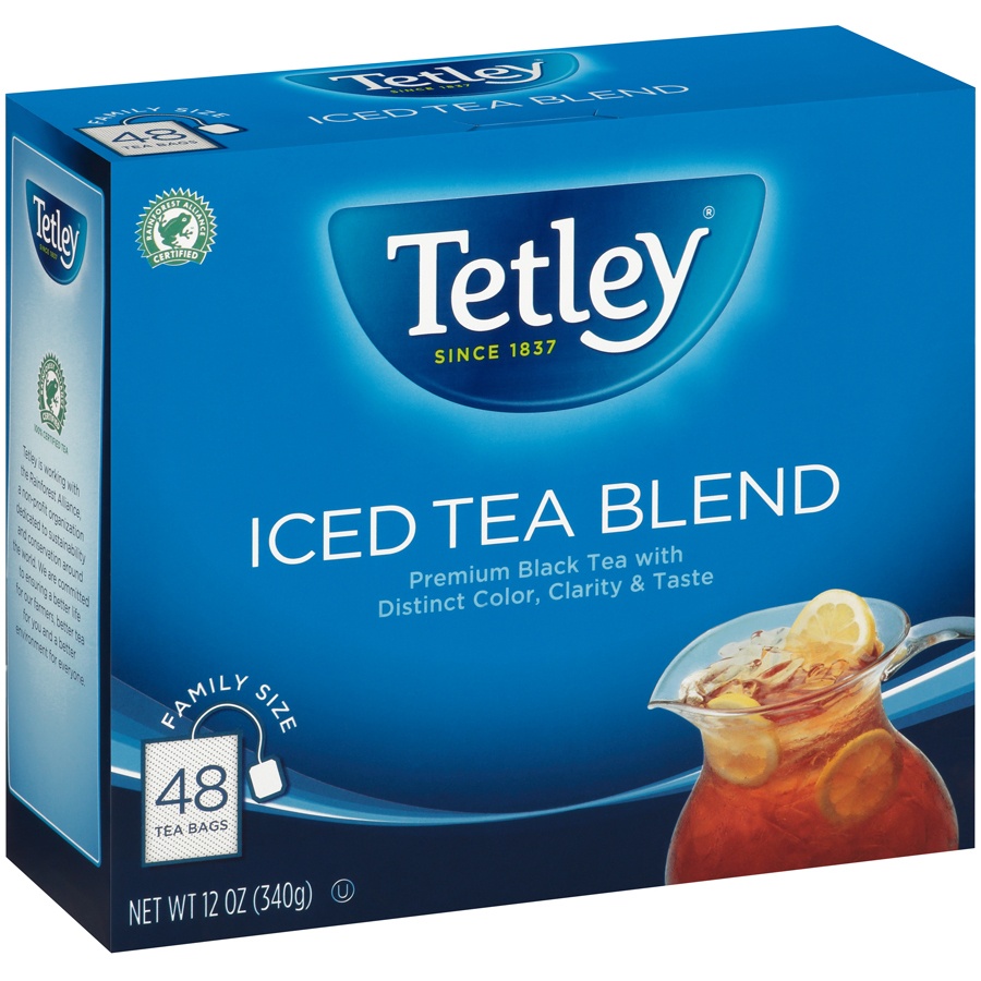 slide 5 of 8, Tetley Iced Tea Blend Black Tea - 48 ct, 48 ct