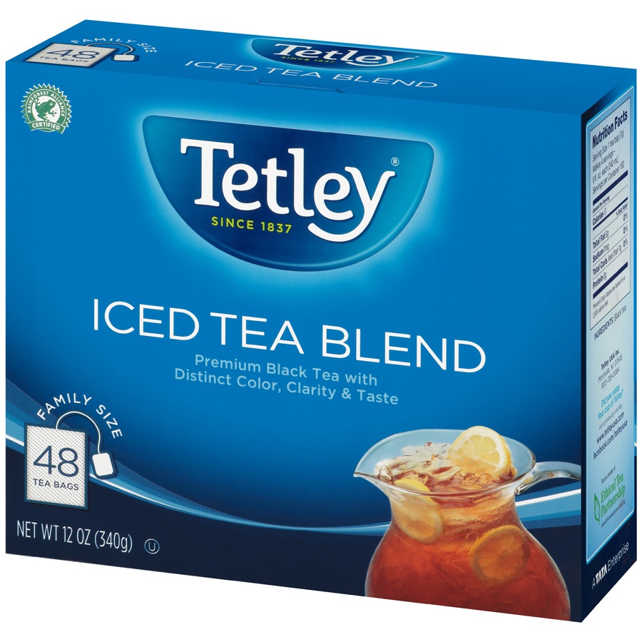 slide 3 of 8, Tetley Iced Tea Blend Black Tea - 48 ct, 48 ct