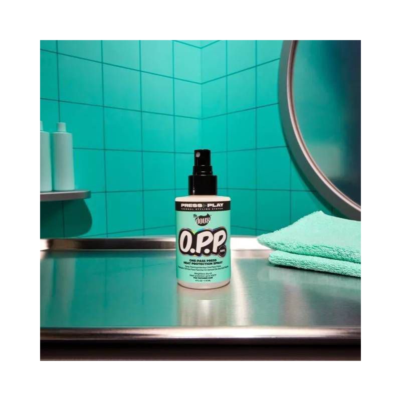 slide 8 of 9, The Doux O.P.P. One-Pass Press Heat Protectant Spray - 4 fl oz, 4 fl oz