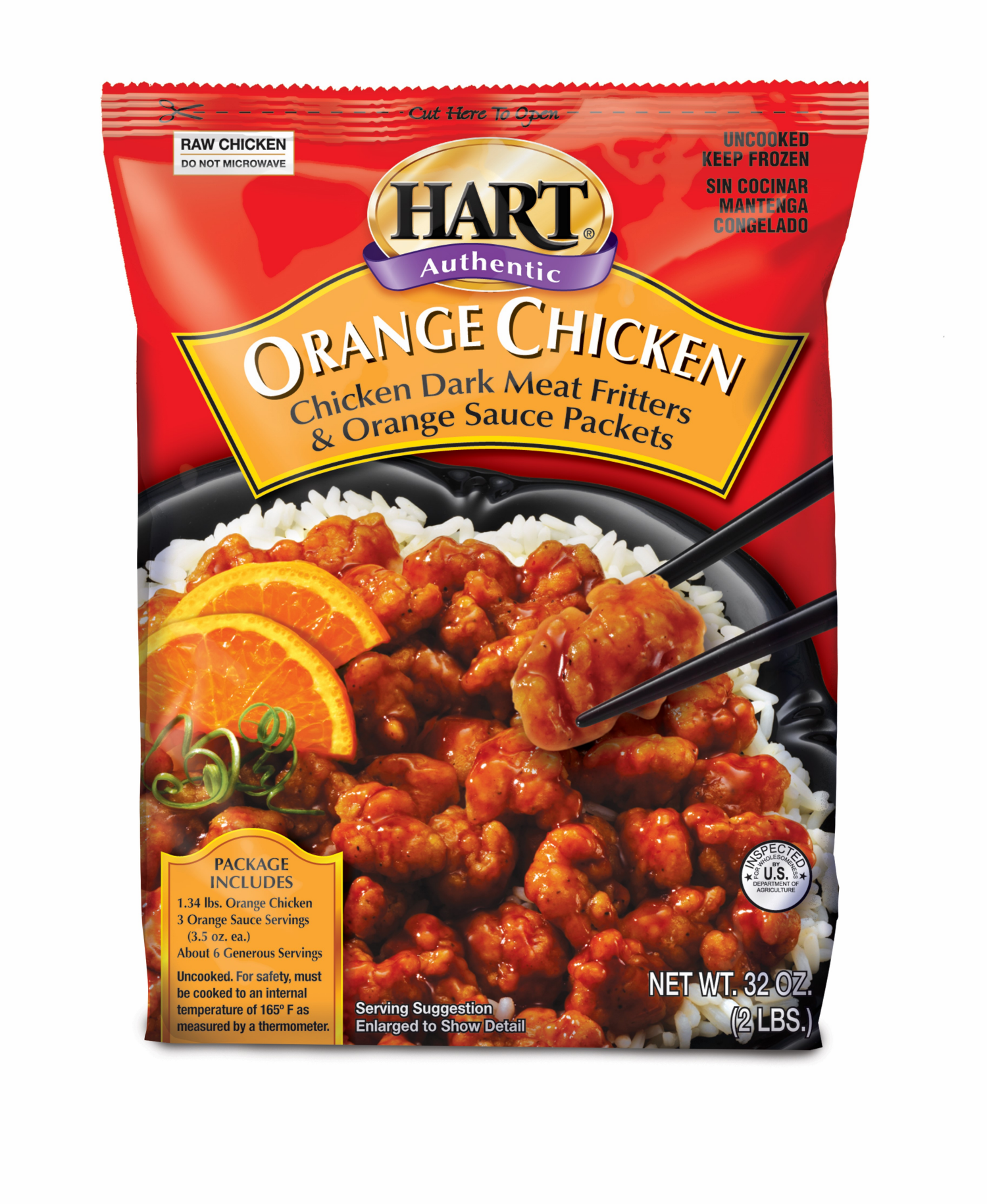 slide 1 of 4, Hart Authentic Orange Chicken 32 oz, 32 oz