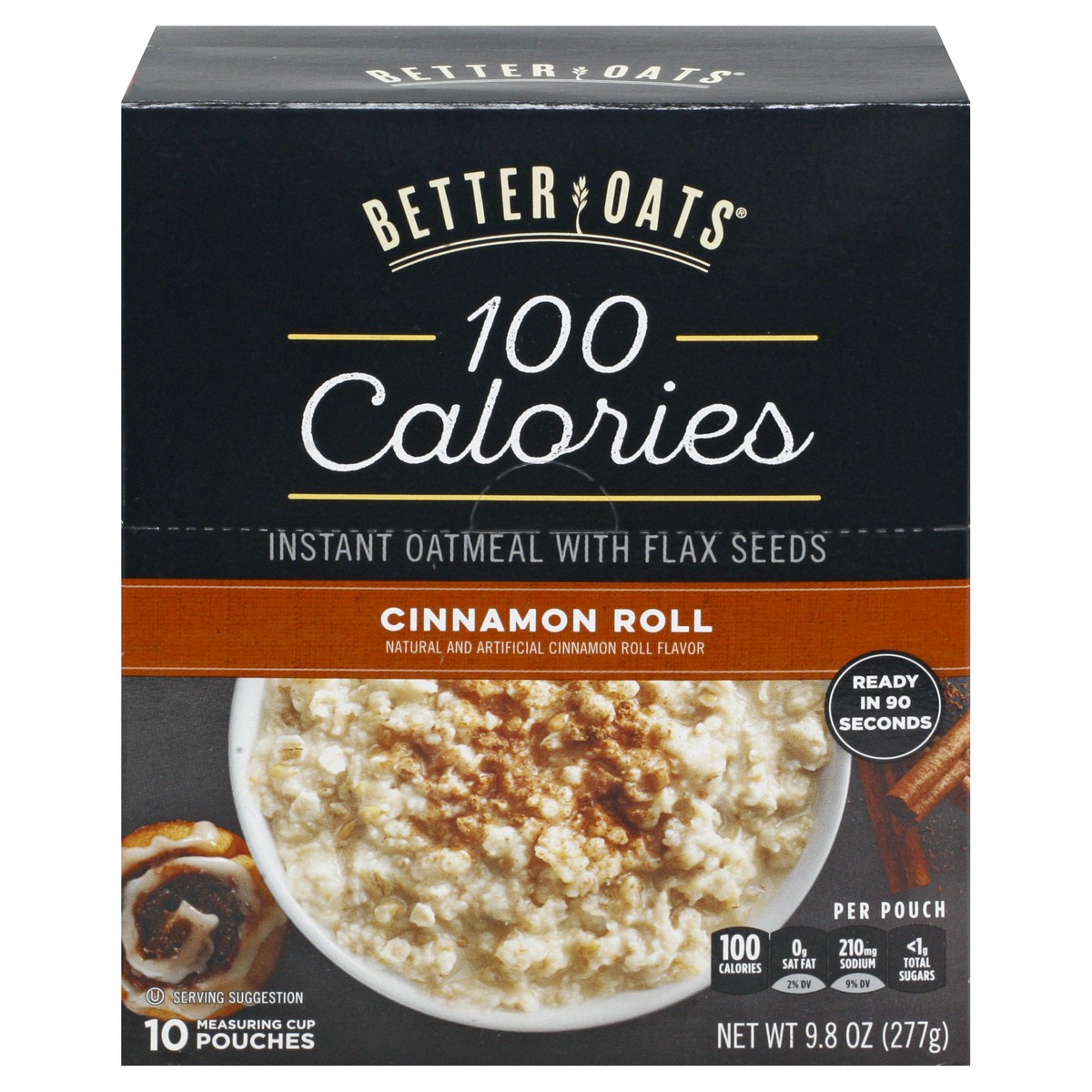 Better Oats Fit Cinnamon Roll Oatmeal - 10ct