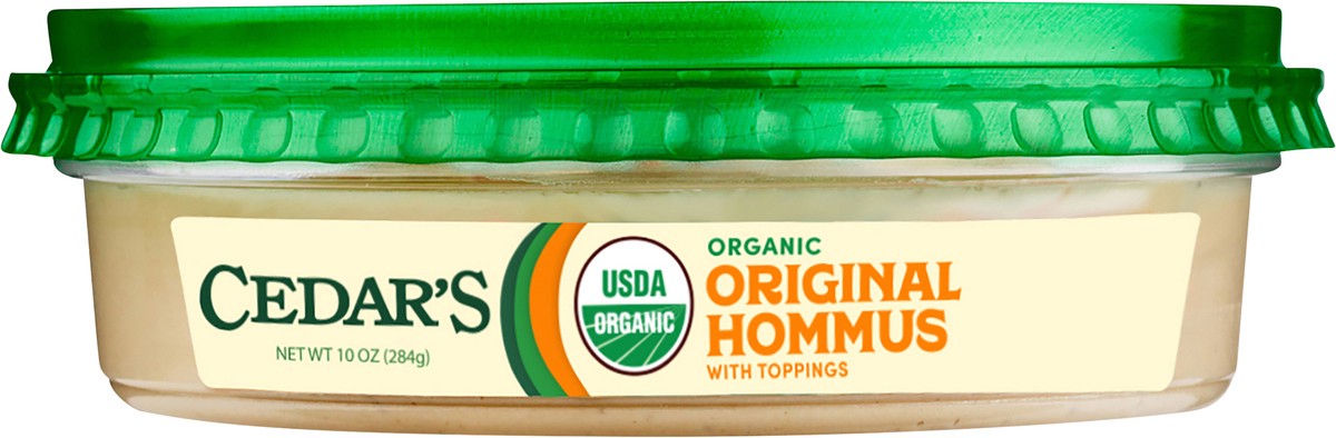 slide 2 of 9, Cedar's Cedars Organic Original Hommus, 10 oz