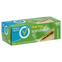 Simply Done Fold Close Sandwich Bags