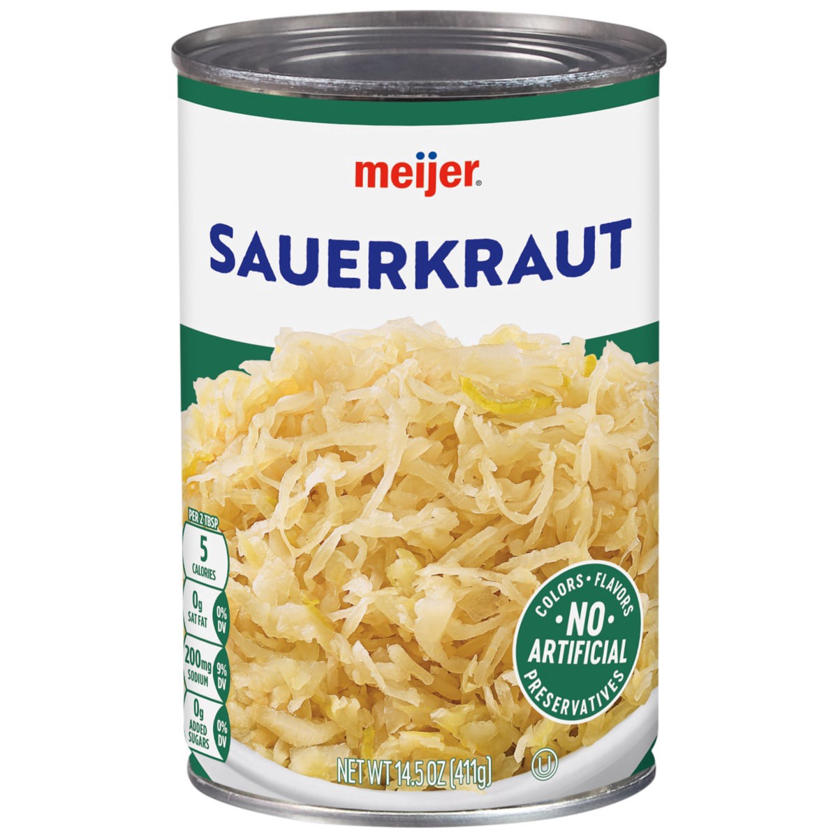 slide 1 of 17, Meijer Canned Sauerkraut, 14 oz