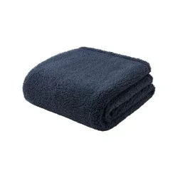 Havenstay Value Sherpa Throw, 50 In X 70 In, Dark Grey