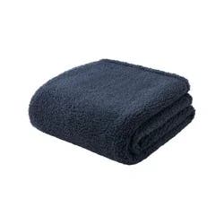 Havenstay Value Sherpa Throw, 50 In X 70 In, Dark Grey