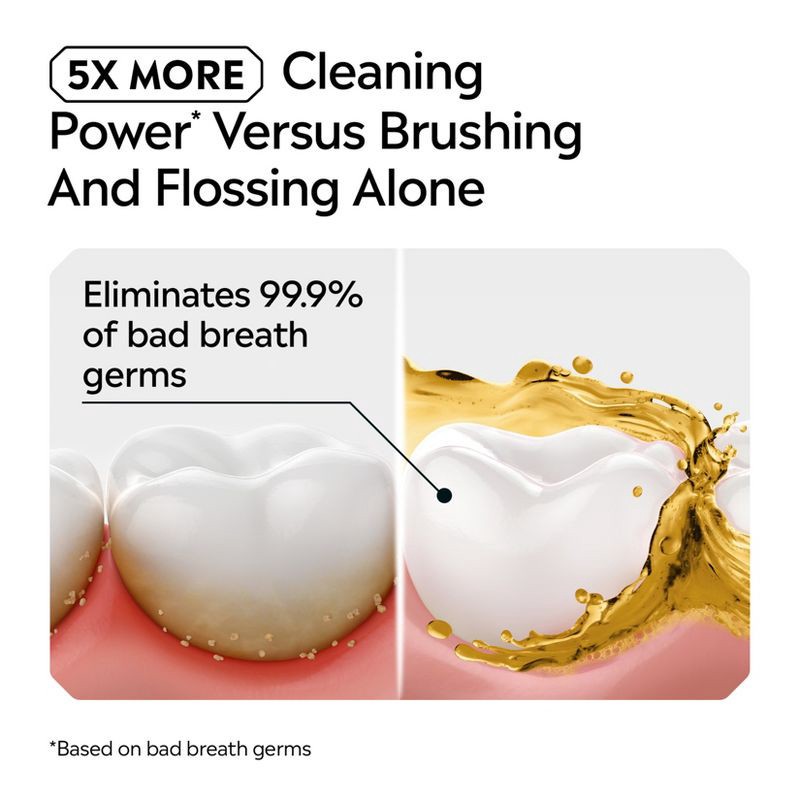 slide 5 of 10, Listerine Original Antiseptic Mouthwash for Bad Breath & Plaque - 1L, 1 liter