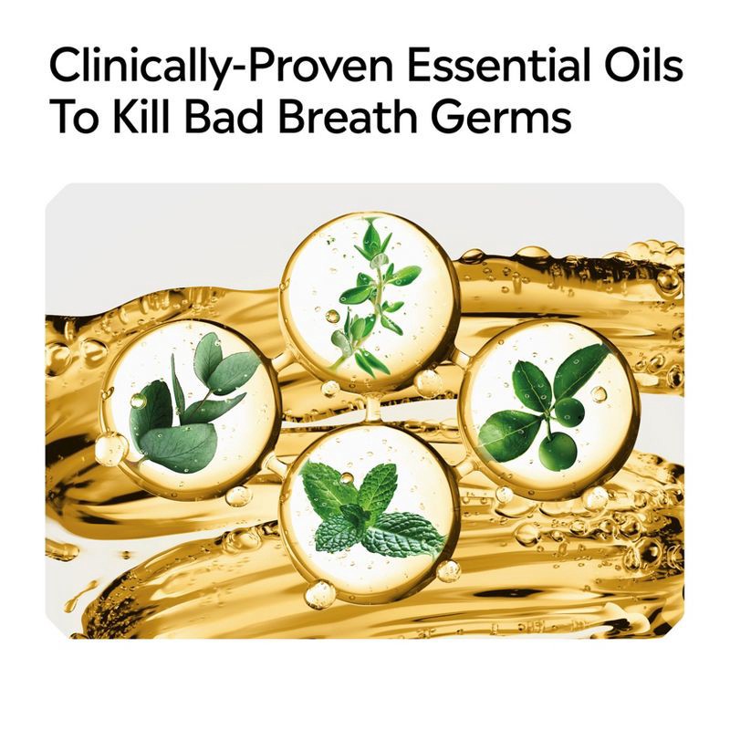 slide 9 of 10, Listerine Original Antiseptic Mouthwash for Bad Breath & Plaque - 1L, 1 liter