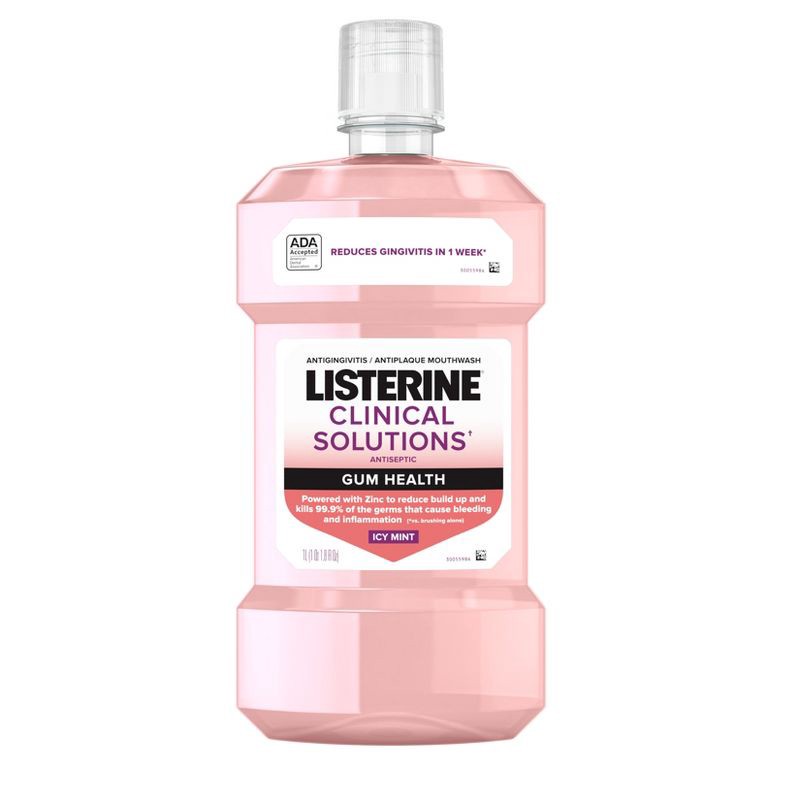 slide 1 of 10, Listerine Clinical Solutions Gum Health Mouthwash for Antigingivitis and Antiplaque - 1L, 1 liter