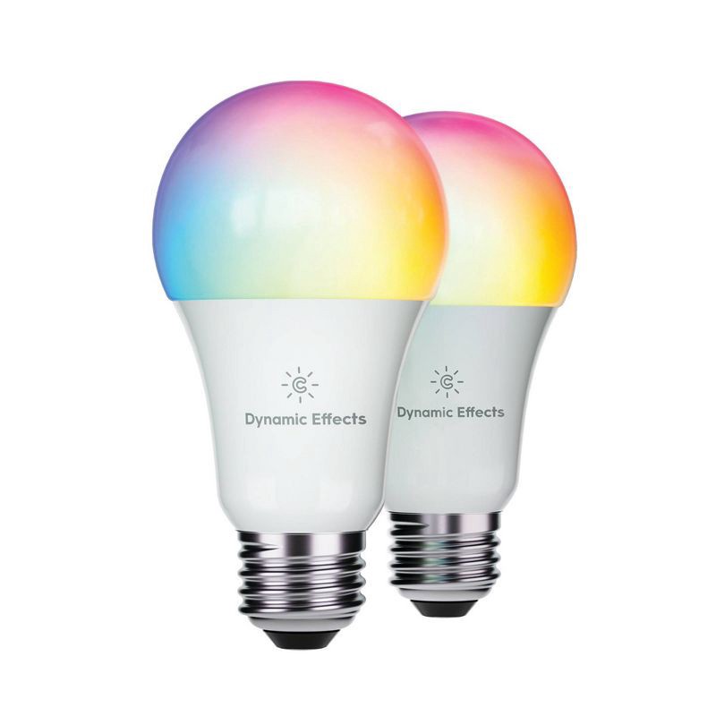 slide 3 of 10, GE Household Lighting GE 2pk CYNC Dynamic Effects Smart LED Full Color A19 Light Bulbs, 2 ct