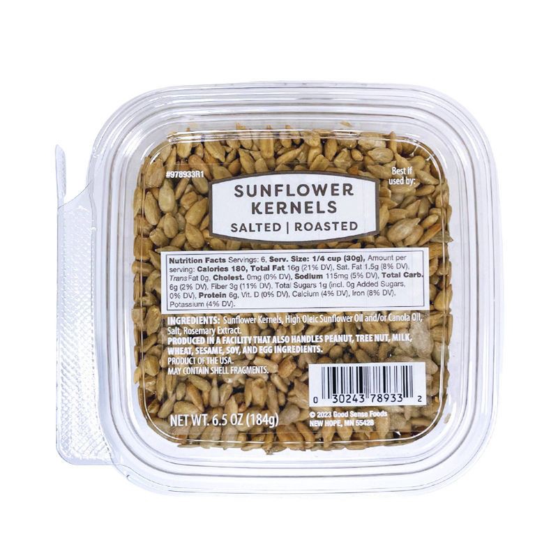 slide 1 of 5, Roasted Salted Sunflower Kernels - 6.5oz, 6.5 oz