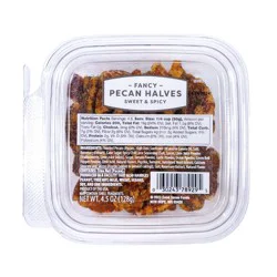 Sweet & Spicy Fancy Pecan Halves - 4.5oz