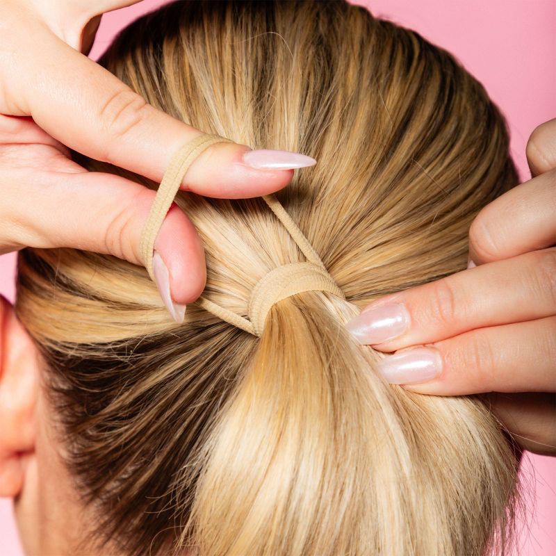 slide 3 of 5, Gimme Beauty Fine Hair Tie Bands - Blonde - 12ct, 12 ct