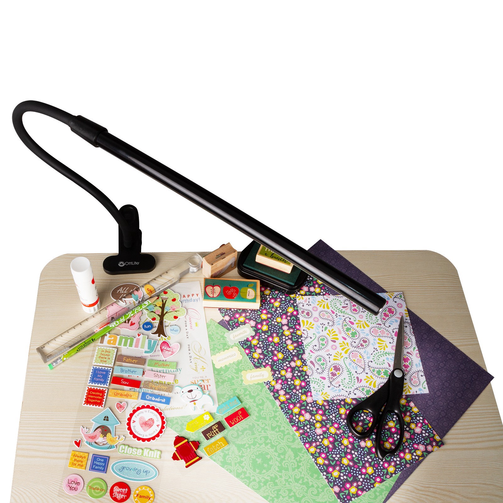 slide 6 of 9, Ott Lite Clip On LED Easel Lamp, 16.6 in