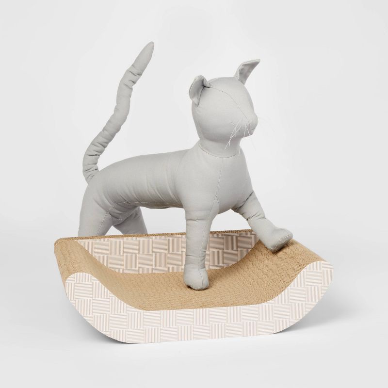 slide 2 of 3, Checkered Sofa Cat Scratcher - 17.7" - Boots & Barkley™, 1 ct