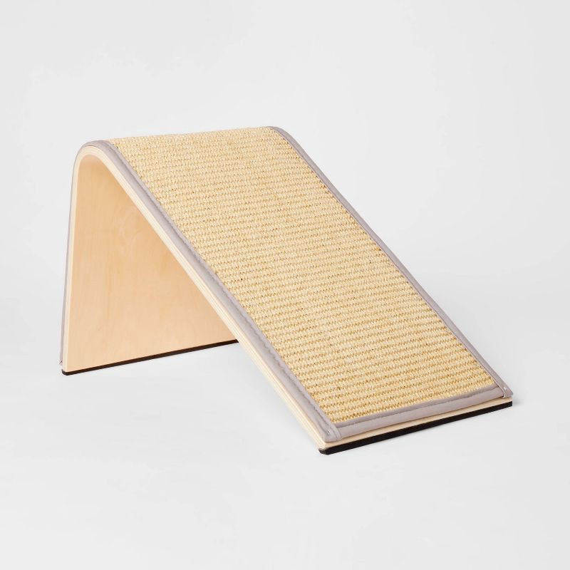 slide 1 of 3, Cat Scratcher Ramp - Tan - 17" - Boots & Barkley™, 1 ct