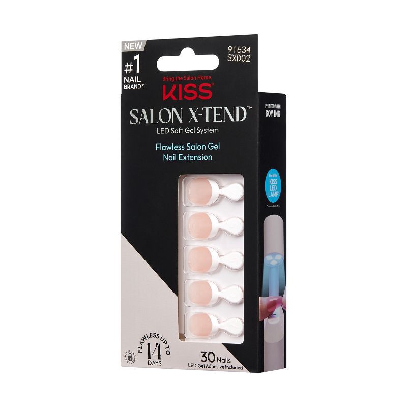 slide 7 of 10, KISS Products Salon X-tend Fake Nails - Nonsense - 34ct, 34 ct