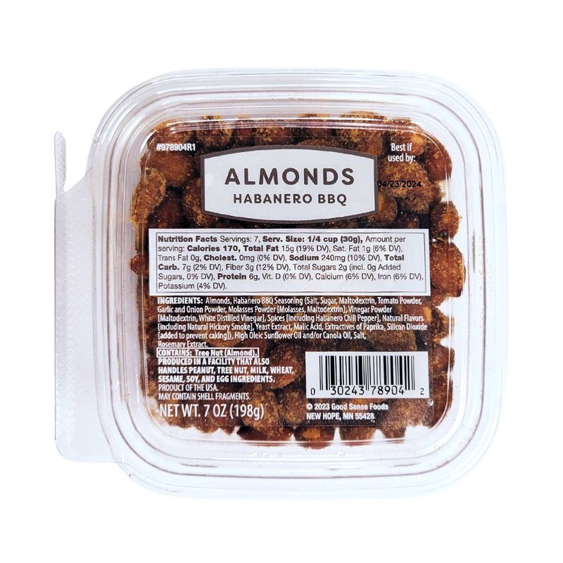 slide 1 of 5, Habanero BBQ Almonds - 7oz, 7 oz