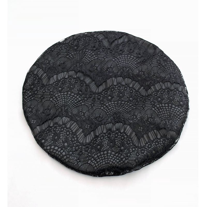 slide 4 of 5, Evolve Products Lace Satin Hair Bonnet - Black, 1 ct
