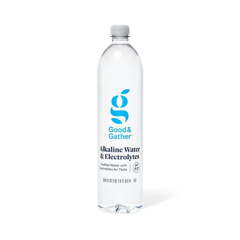 slide 2 of 4, Alkaline Water and Electrolytes - 6pk/1L Bottles - Good & Gather™, 6 ct; 1 liter