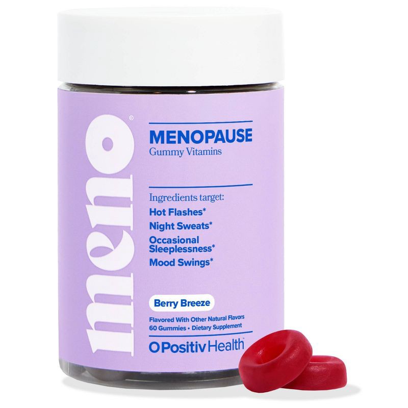 slide 1 of 7, O Positiv MENO Menopause Gummy Vitamins for Women with Black Cohosh & Ashwagandha - 60ct, 60 ct