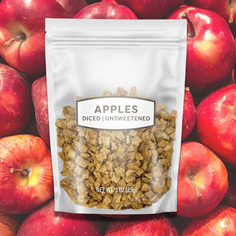 slide 2 of 4, Unsweetened Diced Apples - 3oz, 3 oz