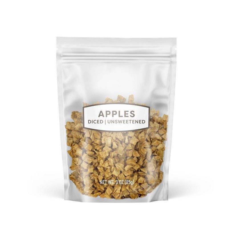 slide 1 of 4, Unsweetened Diced Apples - 3oz, 3 oz