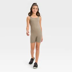 Girls' Seamless Bike Leotard - All In Motion™ Gray L