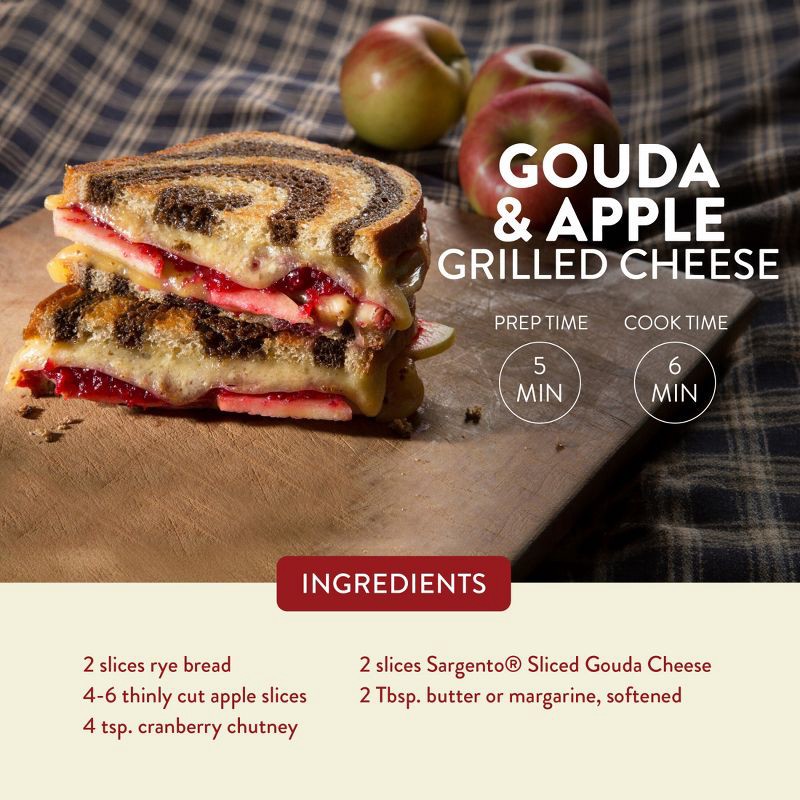 slide 4 of 11, Sargento Gouda Cheese - 7oz/10 slices, 7 oz