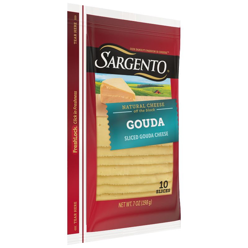 slide 4 of 8, Sargento Gouda Cheese - 7oz/10 slices, 7 oz