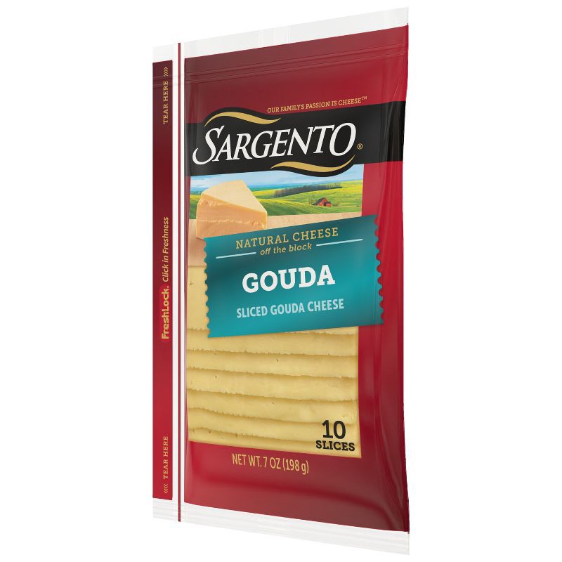 slide 5 of 8, Sargento Gouda Cheese - 7oz/10 slices, 7 oz