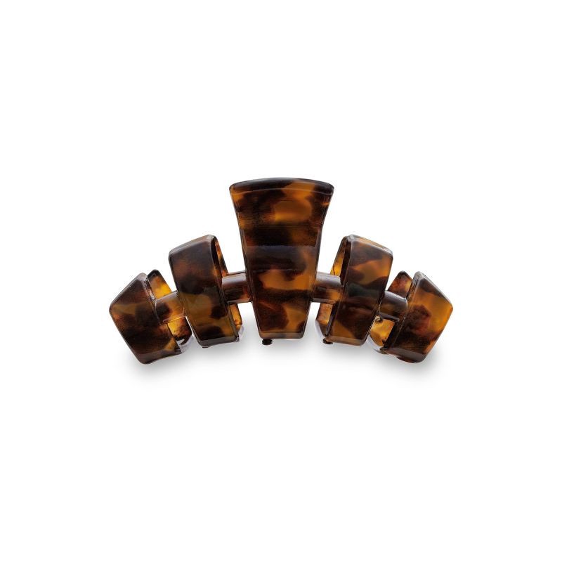 slide 2 of 4, TELETIES Tortoise Medium Hair Clip, 1 ct