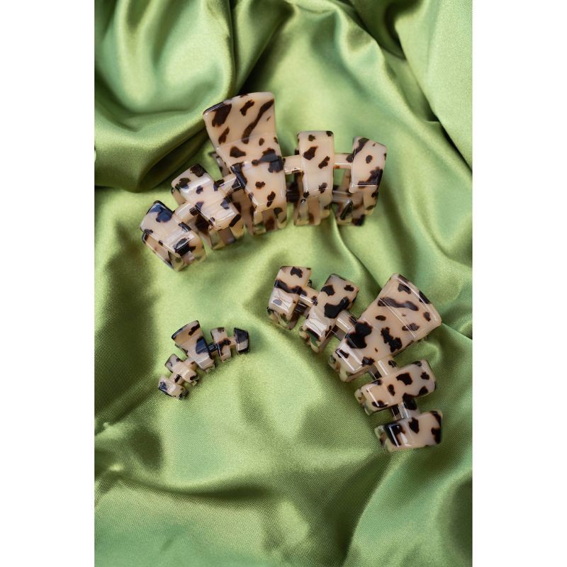 slide 4 of 4, TELETIES Tortoise Large Hair Clip - Blonde, 1 ct