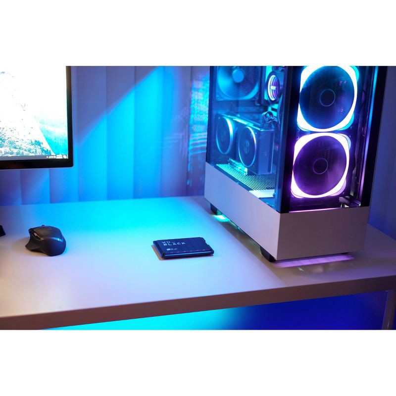 slide 6 of 7, Western Digital BLACK P10 4TB External USB 3.2 Gen 1 Portable Hard Drive - Black: Compatible with PS5 & Xbox, 1 ct