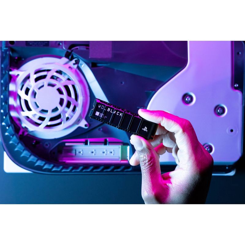 slide 4 of 7, Western Digital Black 1TB SN850P HS for PS5: External SSD for PlayStation 5, 1 ct