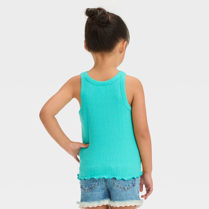 slide 4 of 6, Toddler Girls' Lace Cut-Off Denim Shorts - Cat & Jack™ Light Wash 12M, 1 ct