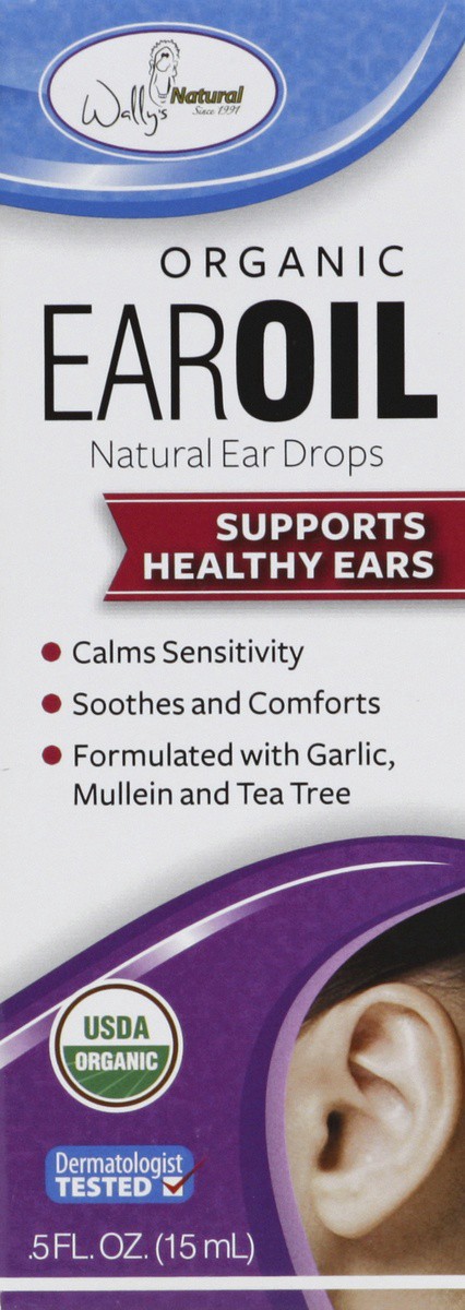 slide 3 of 7, Wally's Natural Organic Ear Drops Ear Oil 0.5 fl oz, 0.5 fl oz