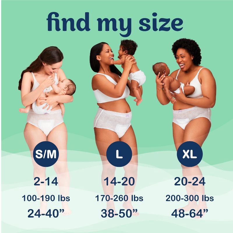 slide 4 of 11, Always Discreet Postpartum Underwear Maxi Pad - Large - 14ct, 14 ct