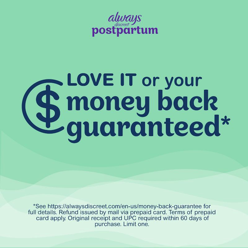 slide 10 of 11, Always Discreet Postpartum Underwear Maxi Pad - Large - 14ct, 14 ct