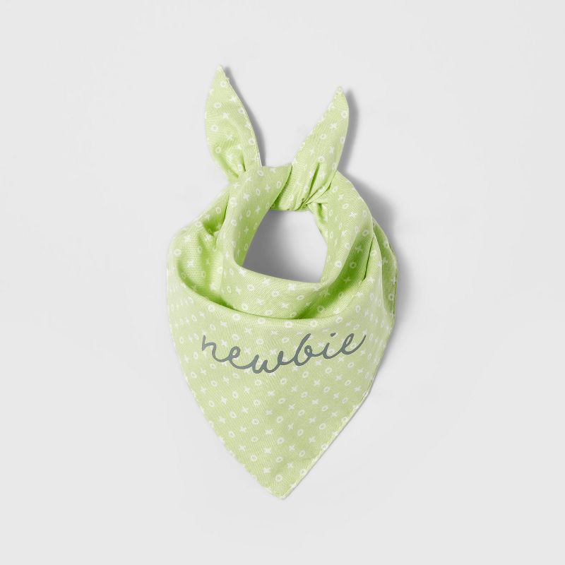 slide 2 of 3, Newbie Puppy Dog Bandana - Boots & Barkley™ - Green - One Size Fits Most, 1 ct