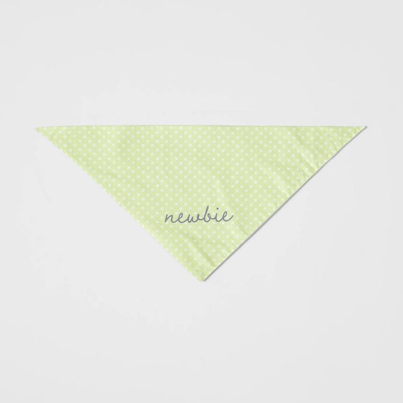 slide 3 of 3, Newbie Puppy Dog Bandana - Boots & Barkley™ - Green - One Size Fits Most, 1 ct