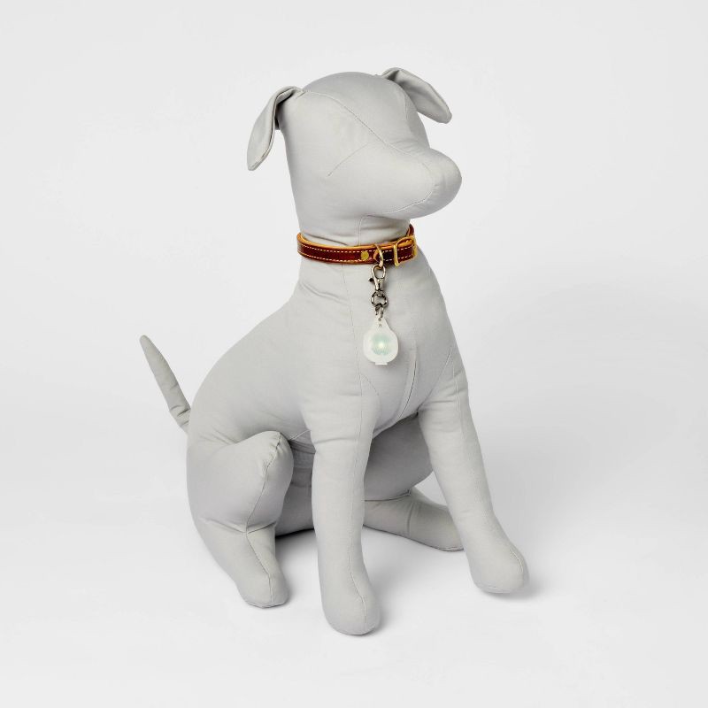 slide 1 of 3, Light Cat and Dog Collar Slide - Boots & Barkley™ - Gray - One Size Fits Most, 1 ct