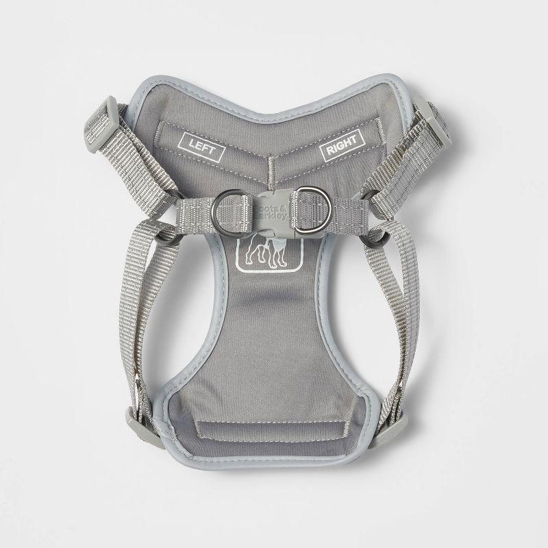 slide 3 of 4, Reflective Basic Mesh Dog Harness - M - Gray - Boots & Barkley™, 1 ct